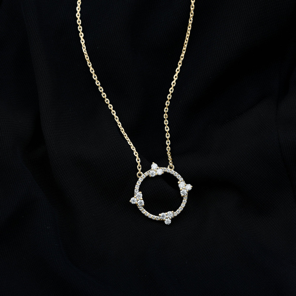 Certified Lab Grown Diamond Circle of Life Necklace