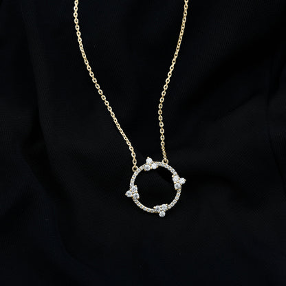 Certified Lab Grown Diamond Circle of Life Necklace