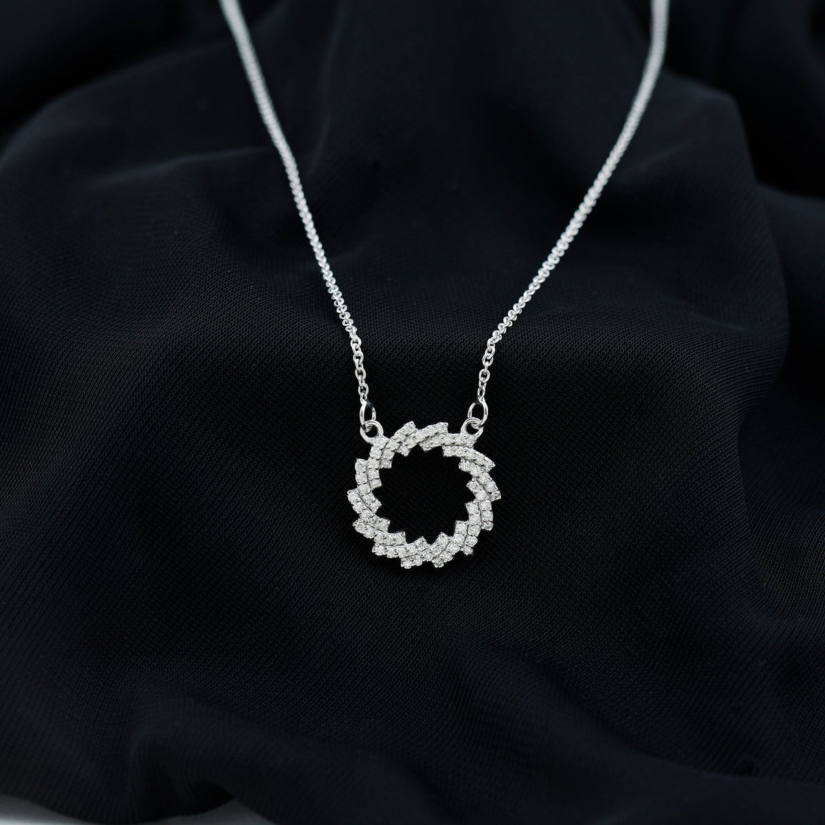 Lab Grown Diamond Designer Eternity Necklace