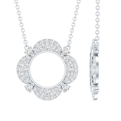 Certified Lab Grown Diamond Nature Inspired Necklace
