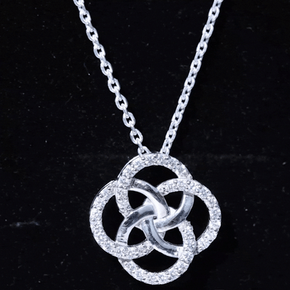 Certified Lab Grown Diamond Interlocking Circle Necklace