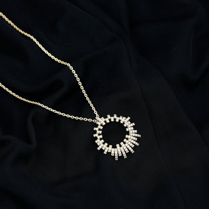 Certified Pave Set Lab Grown Diamond Eternity Necklace