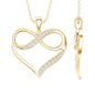 Certified Moissanite Infinity Heart Pendant Necklace