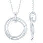 Womens Moissanite Eternity Necklace With Chain