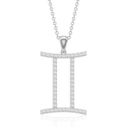 Gemini Necklace with Certified Lab Grown Diamond