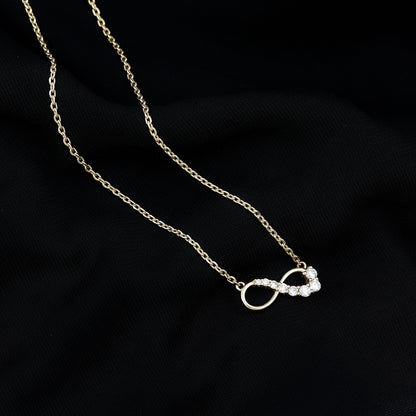 Diamond Infinity Pendant Necklace For Women