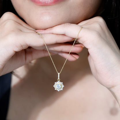 Certified Lab Grown Diamond Wedding Necklace With Chain
