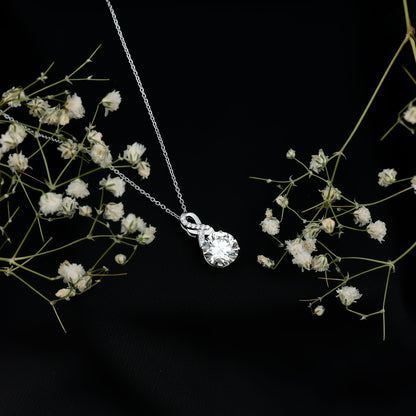 2 Carat Lab Grown Diamond Infinity Pendant Necklace