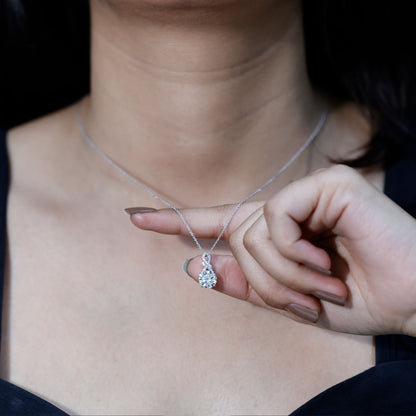 2 Carat Lab Grown Diamond Infinity Pendant Necklace