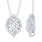 Certified 6X8 MM Oval Moissanite Cocktail Pendant Necklace