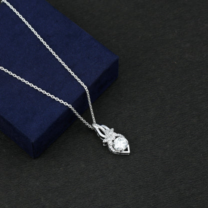 Certified Moissanite Designer Bridal Necklace For Wedding