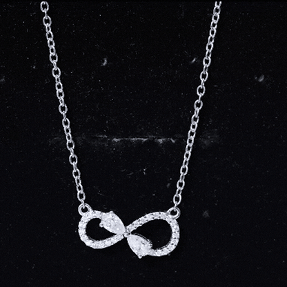 Certified Moissanite Forever Symbol Necklace for Women