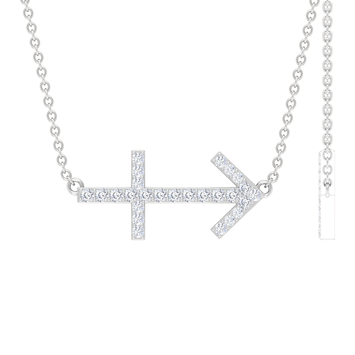 Lab Grown Diamond Sagittarius Zodiac Necklace