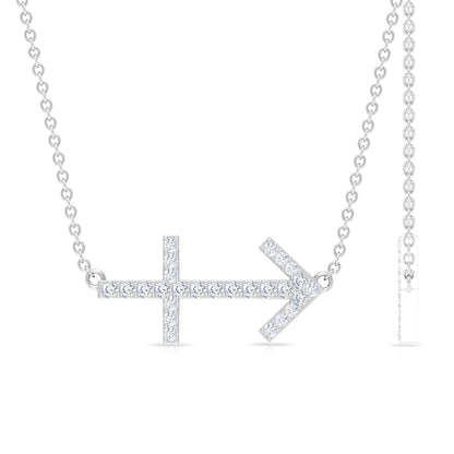 Lab Grown Diamond Sagittarius Zodiac Necklace
