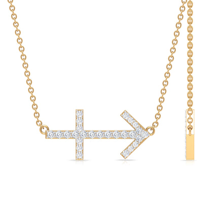Lab Grown Diamond Sagittarius Zodiac Necklace