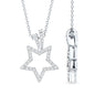Natural Diamond Star Pendant For Women