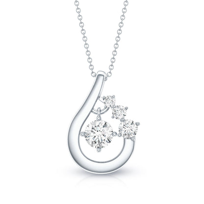 Certified Lab Grown Diamond Minimal Pendant Necklace