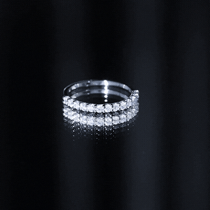 Round Cut Diamond Stackable Eternity Band