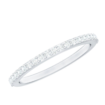 Round Cut Diamond Stackable Eternity Band