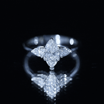 Certified Lab Grown Diamond Three Stone Engagement Ring for Women