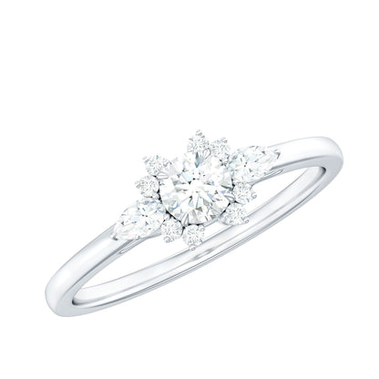 Natural Diamond Promise Ring with Certificate