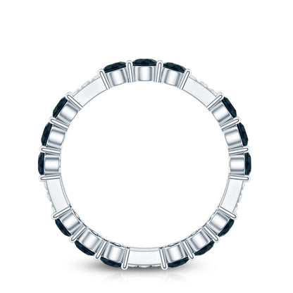London Blue Topaz and Diamond Designer Full Eternity Band