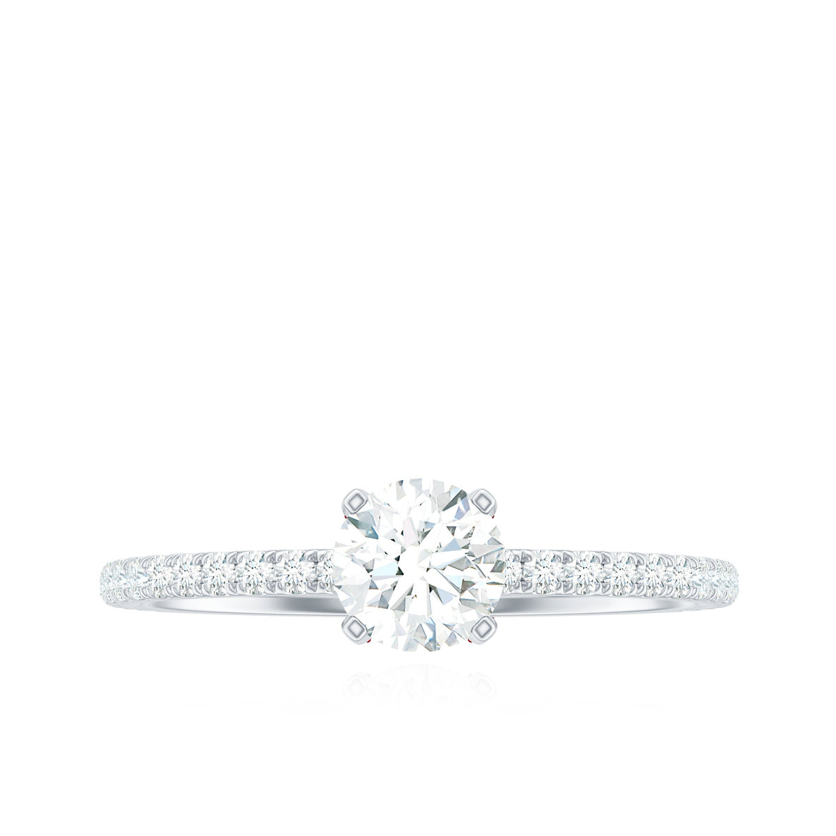 Minimalist Diamond Classic Engagement Ring