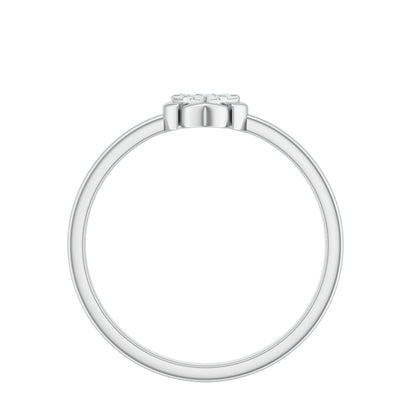 Certified Natural Diamond Heart Promise Ring