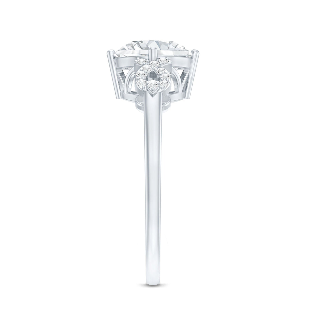Certified 2 Carat Lab Grown Diamond Solitaire Engagement Ring