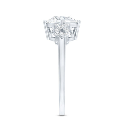 Certified 2 Carat Lab Grown Diamond Solitaire Engagement Ring
