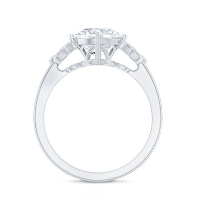 Certified 2 Carat Lab Grown Diamond Solitaire Engagement Ring