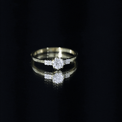 Certified 0.4 Carat Lab Grown Diamond Solitaire Promise Ring