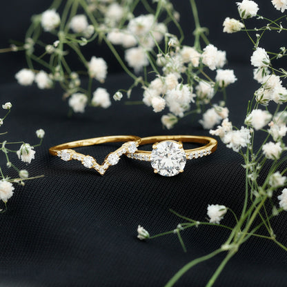 Certified Lab Grown Diamond Bridal Ring Set For Women