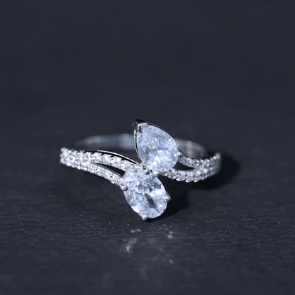 Certified Lab Grown Diamond Toi Et Moi Engagement Ring