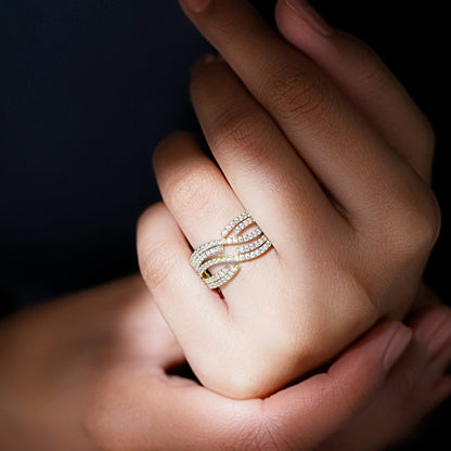 Certified Lab Grown Diamond Wide Wedding Band