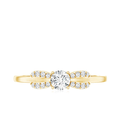 Certified Lab Grown Diamond Minimalist Promise Ring For Women