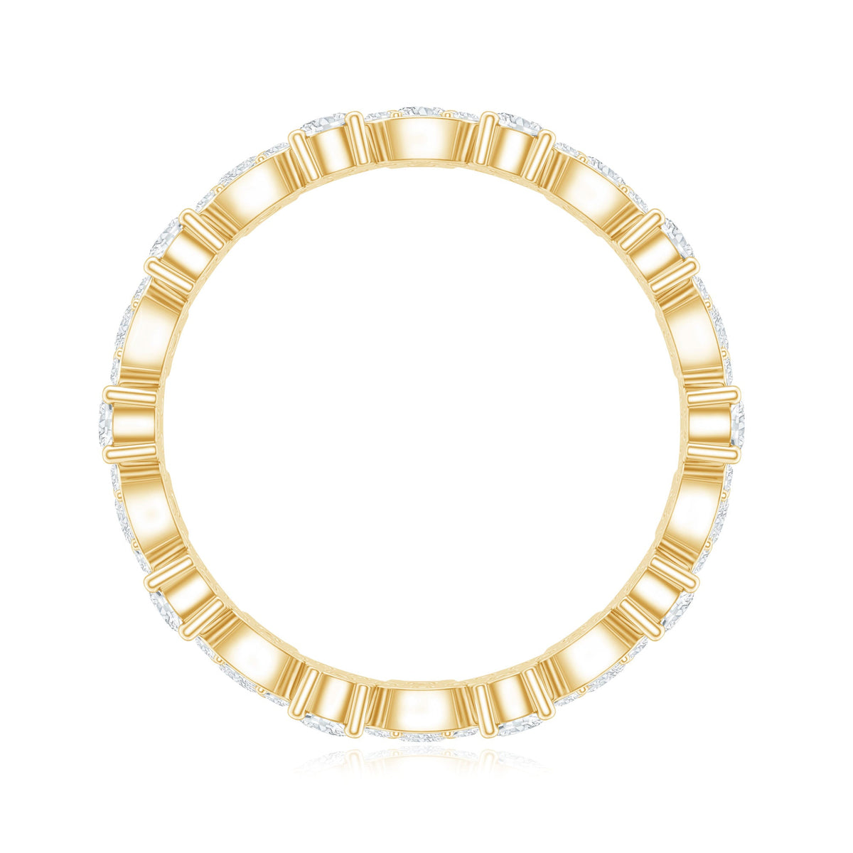 Certified Lab Grown Diamond Designer Wedding Eternity Ring