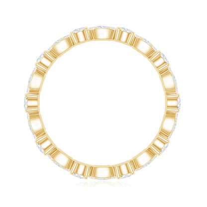 Certified Lab Grown Diamond Designer Wedding Eternity Ring