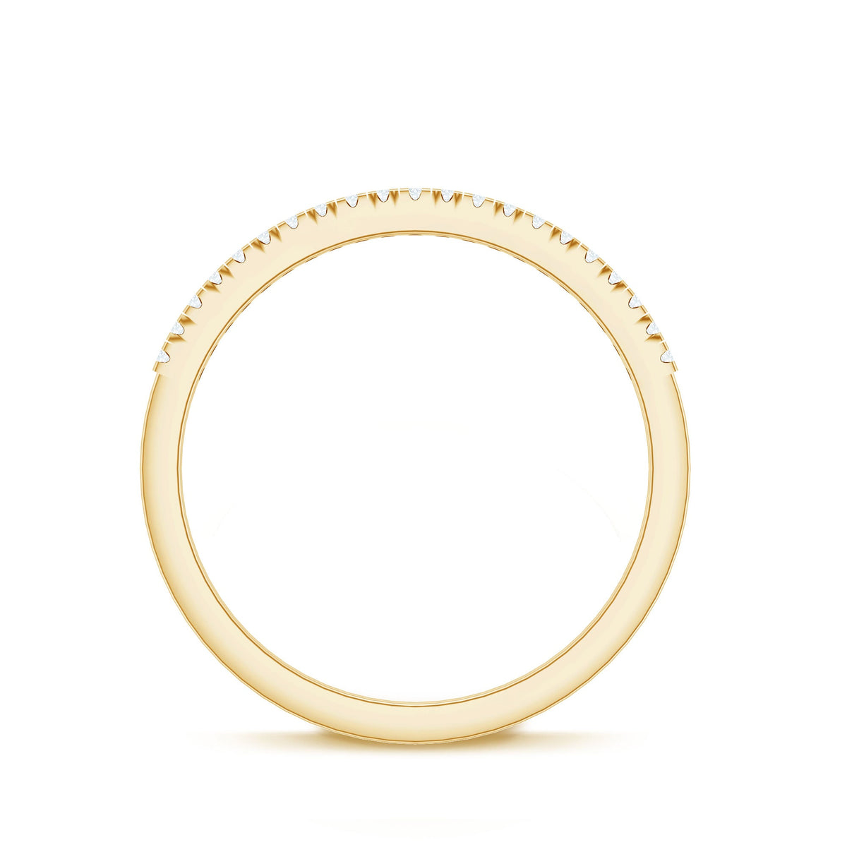 Natural Diamond Minimal Stackable Band Ring