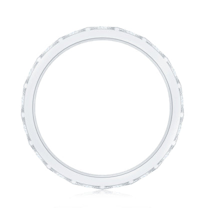 Diamond Band Ring in Surface Prong Set