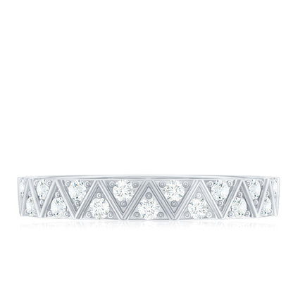 Diamond Band Ring in Surface Prong Set