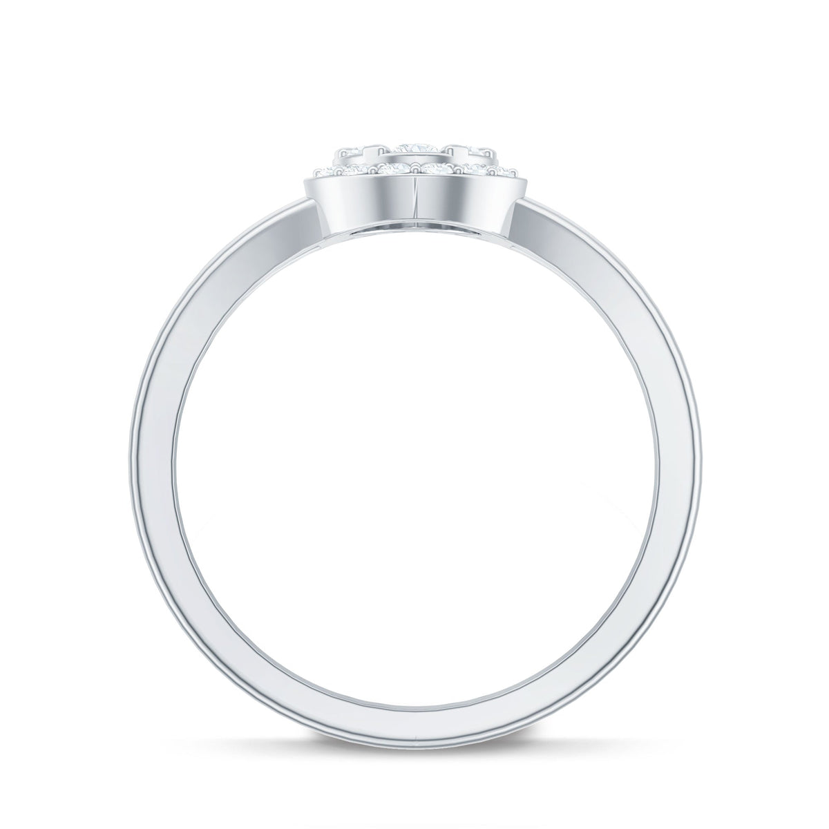 Classic Diamond Engagement Ring with Split Shank