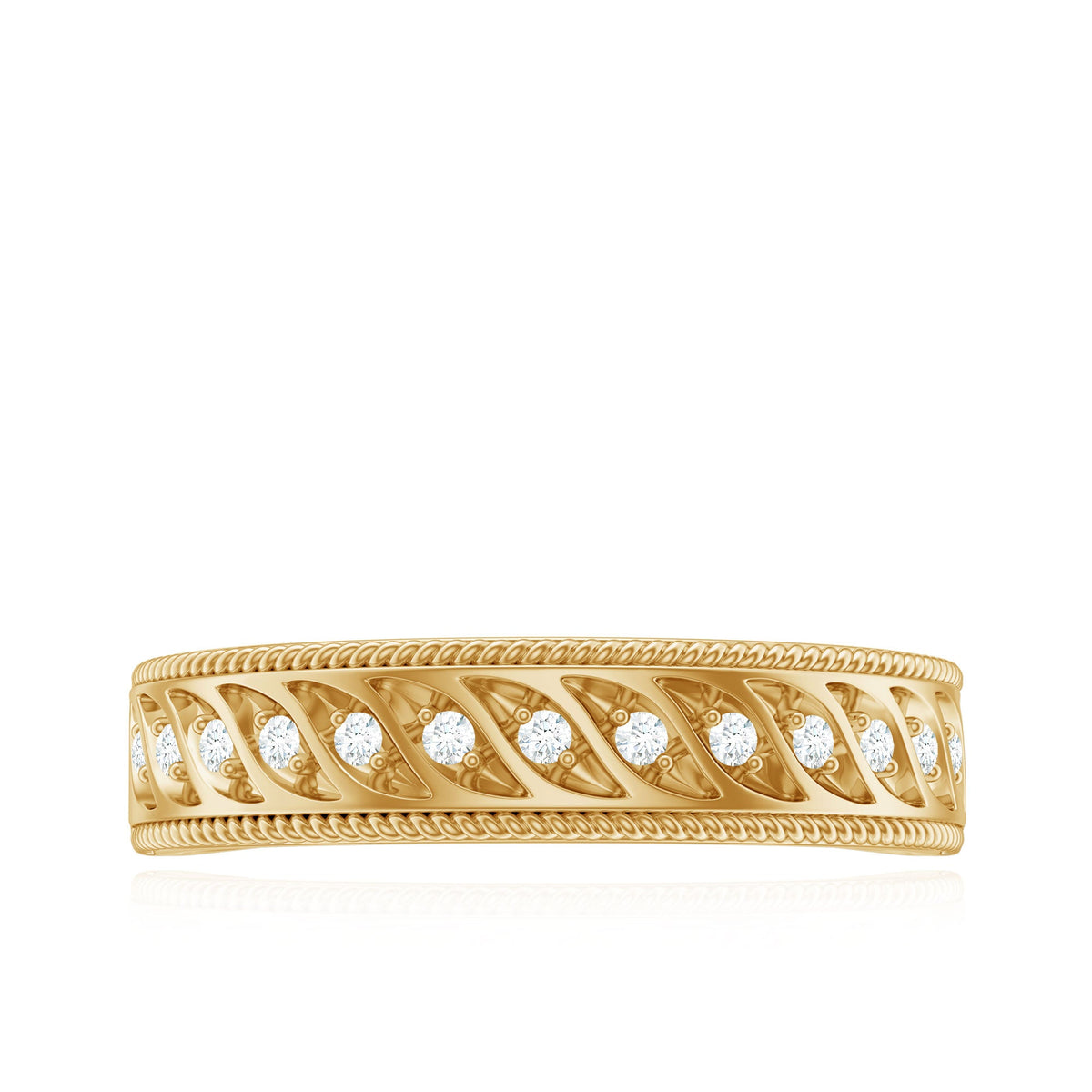 Designer Diamond Wedding Band Ring for Women