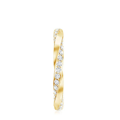 Certified Real Diamond Twisted Eternity Ring