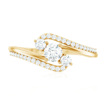 Certified Diamond 3 Stone Engagement Ring