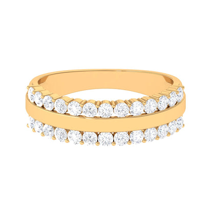 Certified Real Diamond Wedding Band Ring for Women