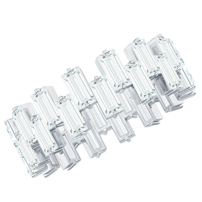Certified Moissanite Baguette Eternity Band Ring