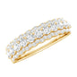 Classic Moissanite Half Eternity Wedding Band Ring