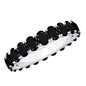Oval Shaped Black Onyx Wedding Band for Women