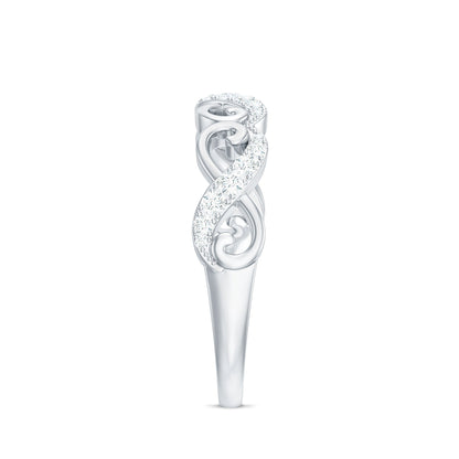 Certified Diamond Infinity Band Ring